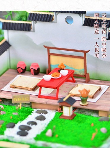 Diorama Miniature House Building Model Set LED Lighting Scene Display Model Gift - Picture 218 of 262