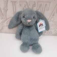 Jellycat Bunny New Bashful Small Forest Green Bunny  BNWT  