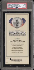 Barack Obama 1/18/09 Presidential Inaugural Ticket Preferred Standing U2 PSA 6