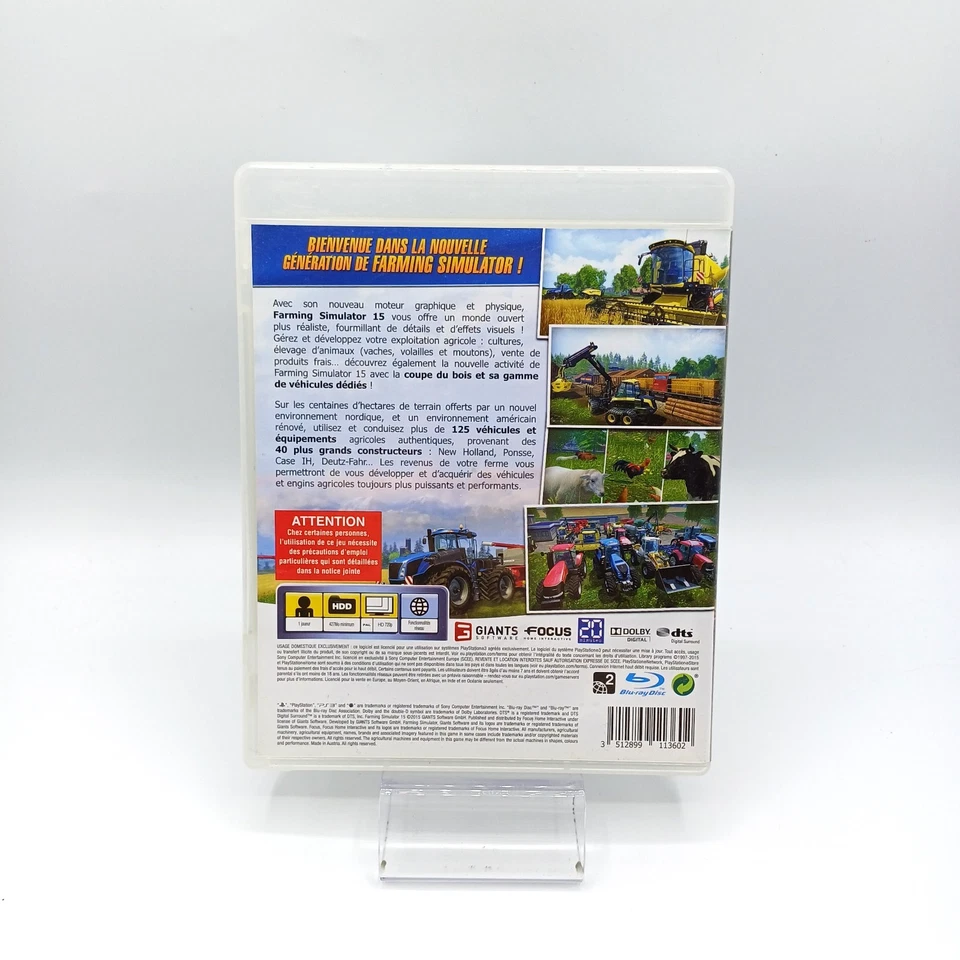Farming Simulator 15 PS3 Playstation 3 Gioco per Console Sony PAL Ita Fr - Immagine 4 di 4