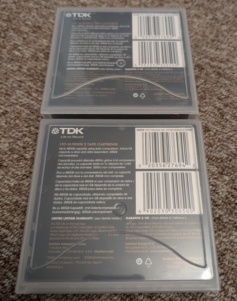 New TDK LTO Ultrium 2 LTO 2 - 200/400GB Data Cartridge Tape | eBay