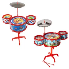 Officially Licensed Kids Drum Kit Set Toy Instruments Age 3+ (2 Characters)