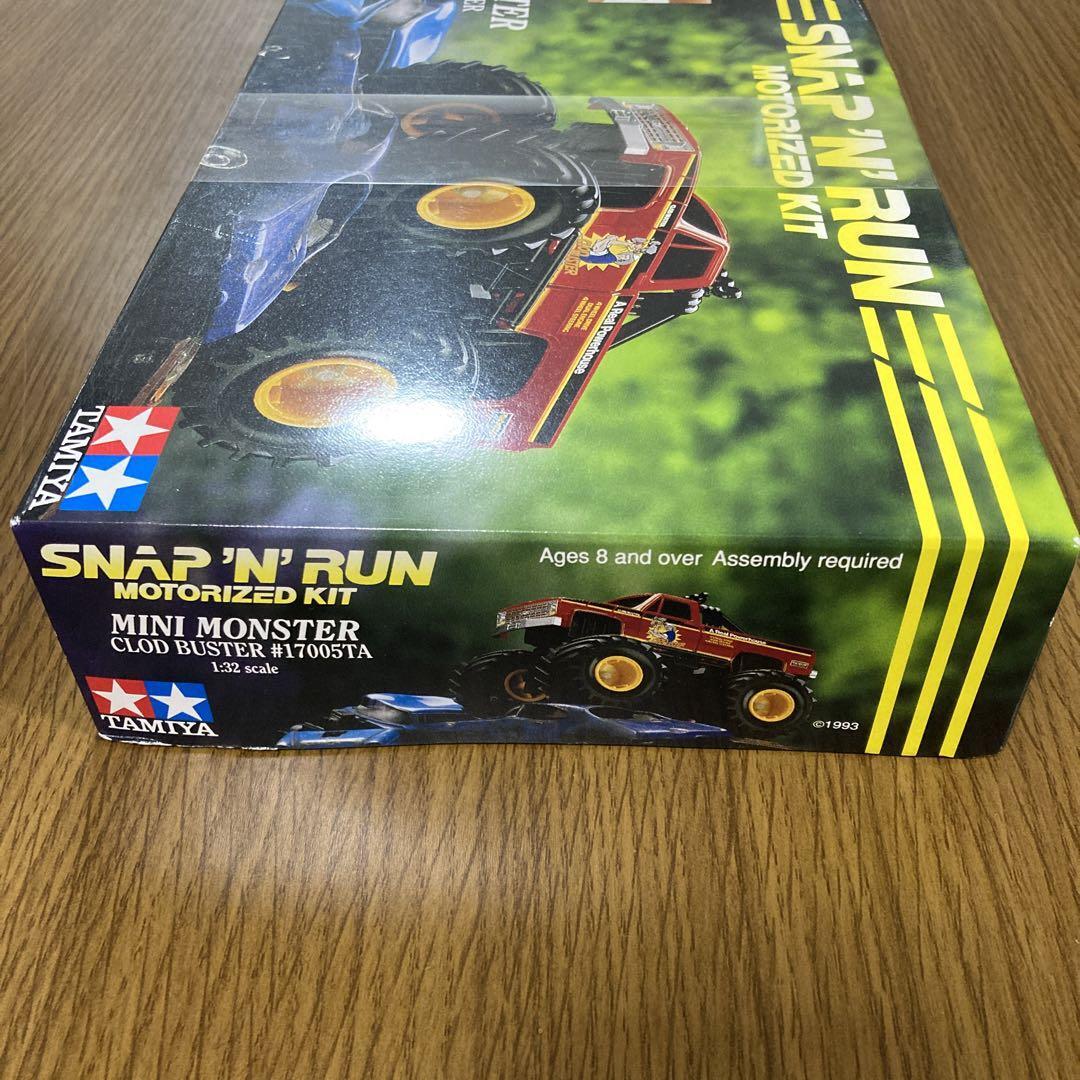 自動車 SNAP N RUN MOTORIZED KIT MINI MONSTER Snap 'N' Run Motorized Kit Mini Monster Clod Buster 1:32