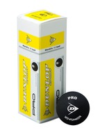 Dunlop Pro Squash Balls - 3 Ball Box Or Tube Dunlop Pro Squash Balls - 3 Ball Box Or Tube