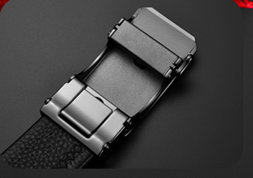 Septwolves Men waist belt cow leather Auto lock Buckle black 79921A853-01 - Picture 6 of 8
