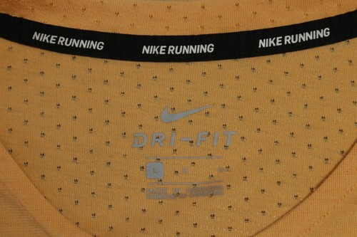 Camisa de correr Nike Dri-Fit para hombre grande naranja Swoosh - Imagen 9 de 11