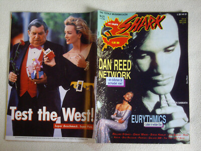 SHARK Magazin Nr. 21 - 1989 Kiss Dan Reed Network Black Sabbath Plan B. + Poster