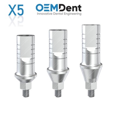 x5  Straight Shoulder Abutment Conical Connection RP Nobel Active ️ Compatible