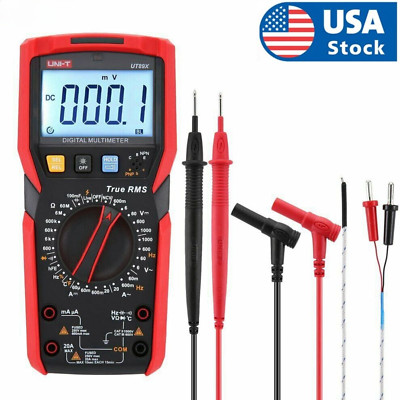 UNI-T UT89X TRMS Digital Multimeter AC DC Voltmeter Ammeter Ohmmeter Tester