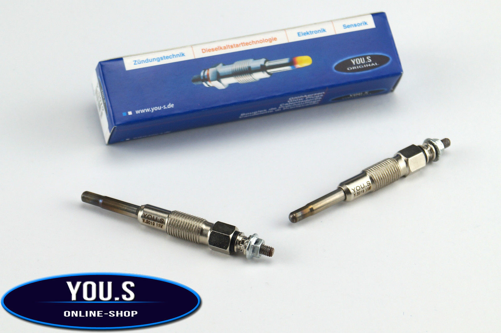 2x YOU.S Glühkerzen 158mm 4,4V - Für Opel Insignia & Zafira Tourer