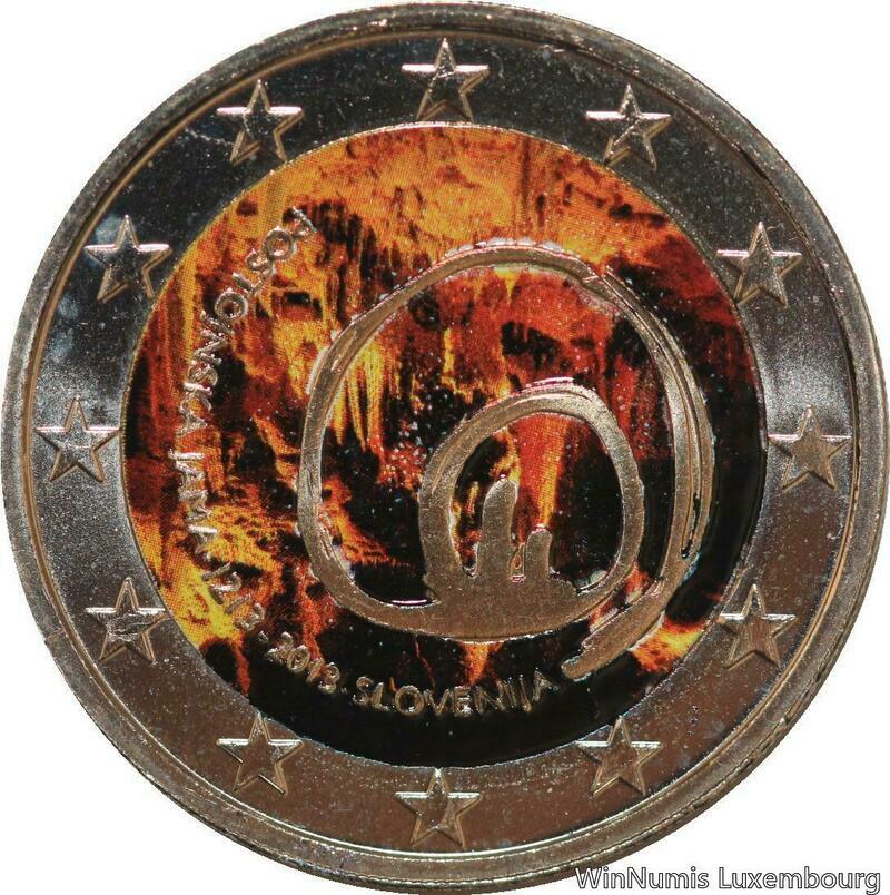 R7218 Slovenia 2 Euros 800th Anniversary Visit Postojna Cave 2013 Colorful UNC