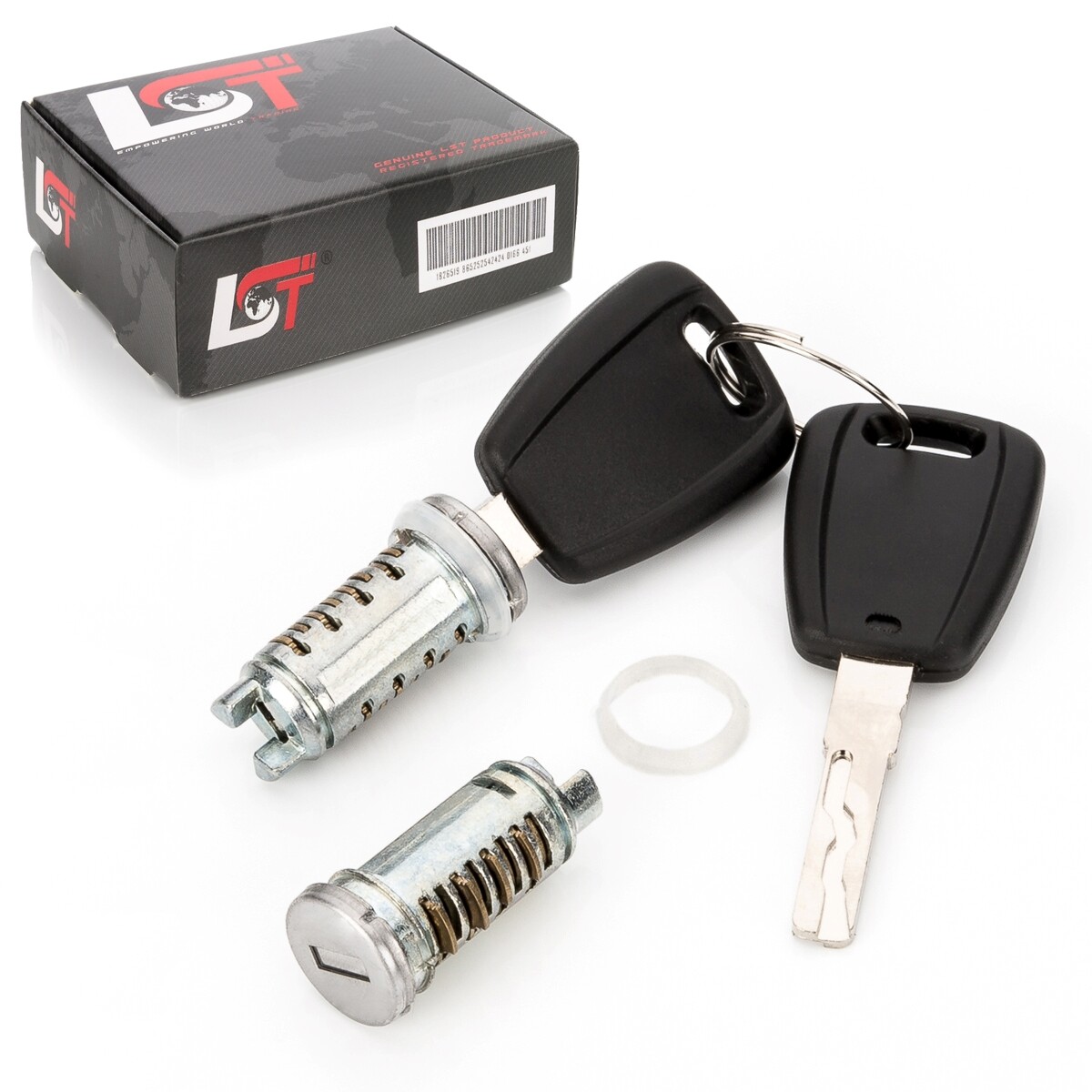 2x Lock Cylinder Door Lock with Key Front for Fiat Panda 169 312