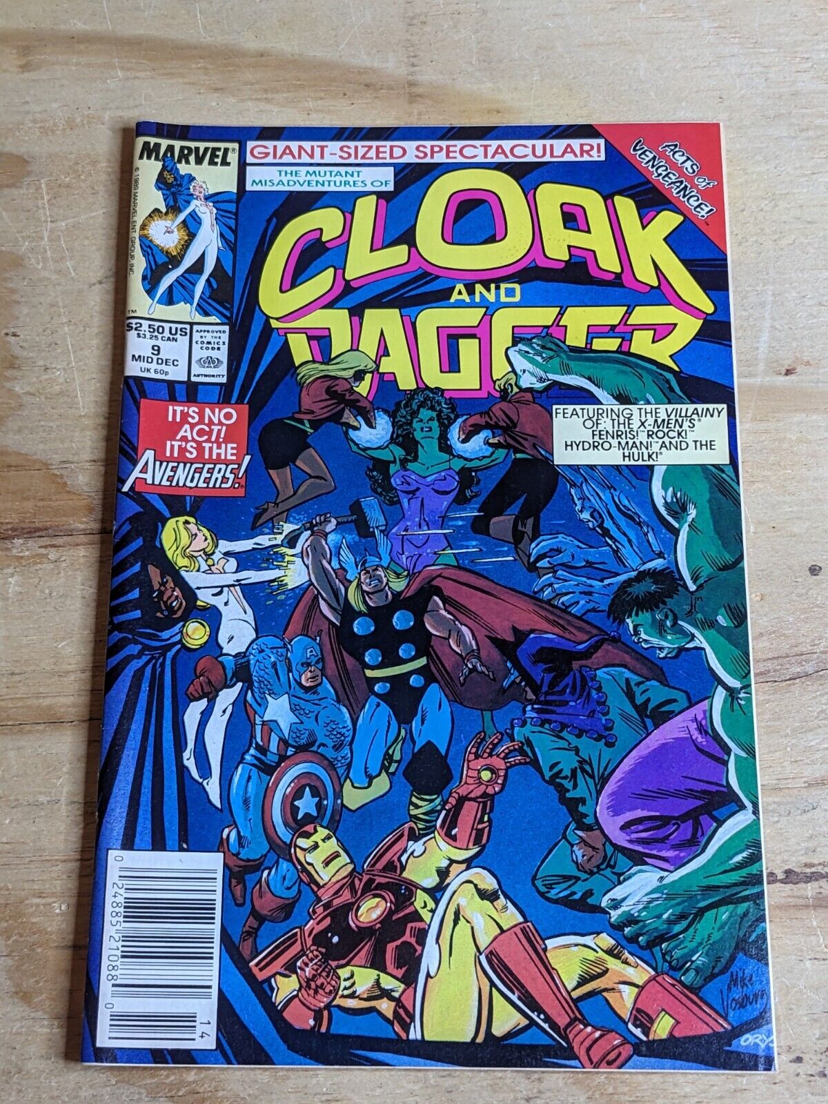 Mutant Misadventures of Cloak and Dagger #9 Marvel Comics December 1989