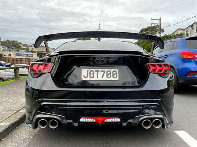Lambo Style Black LED Dynamic Taillights for Toyota 86 Subaru BRZ