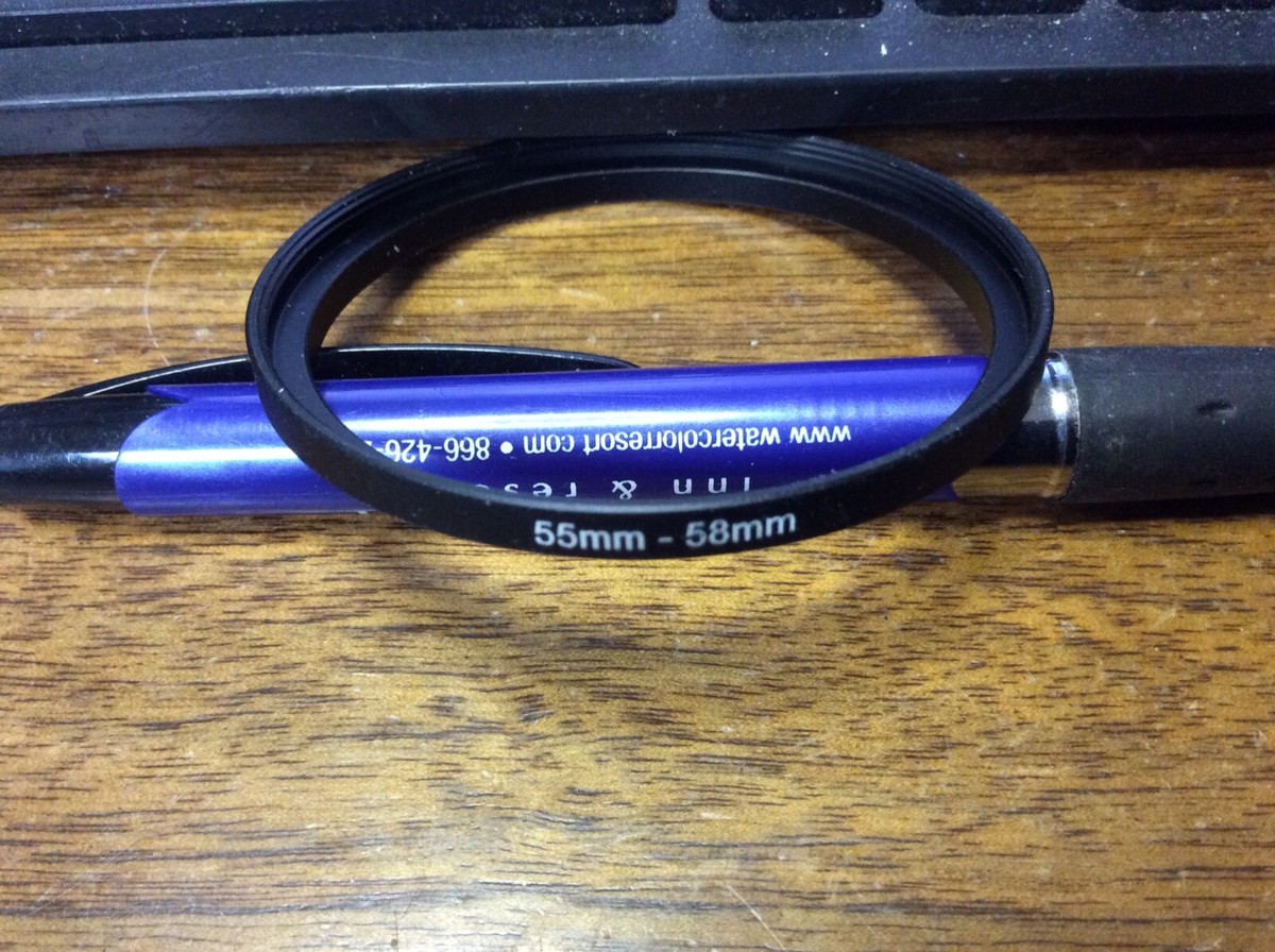 55mm-58mm Step Up Filteradapter Ring - Metall Filter Adapterring