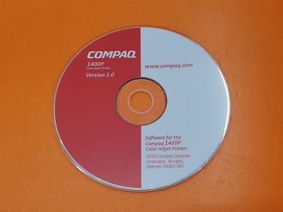 ⭐️⭐️⭐️⭐️⭐️ Compaq 1400P Color Inkjet Printer Version 1.0 Software Disc ...