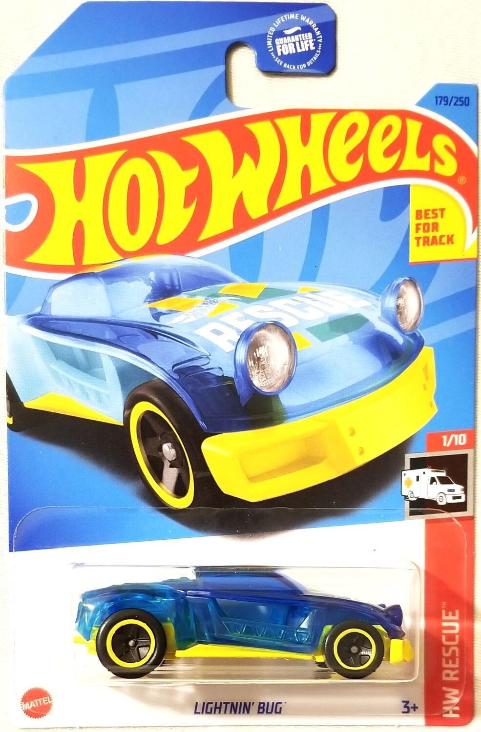 Hot Wheels - 2023 HW Rescue 1/10 Lightnin' Bug 179/250 (BBHKK69)