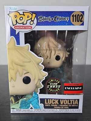 Black Clover Funko POP! Luck Voltia #1102 (CHASE) (GITD) w/Protector