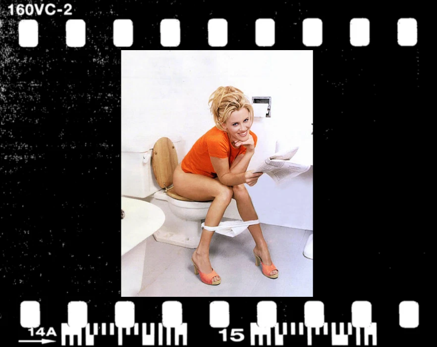 Jenny McCarthy Wahlberg on Toilet Poster Print-Funny Bathroom Art-751 - Image 2 of 4