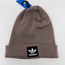 Adidas Originals Cuffed Fold Beanie Rose w Logo Winter Hat Cap Toboggan Unisex