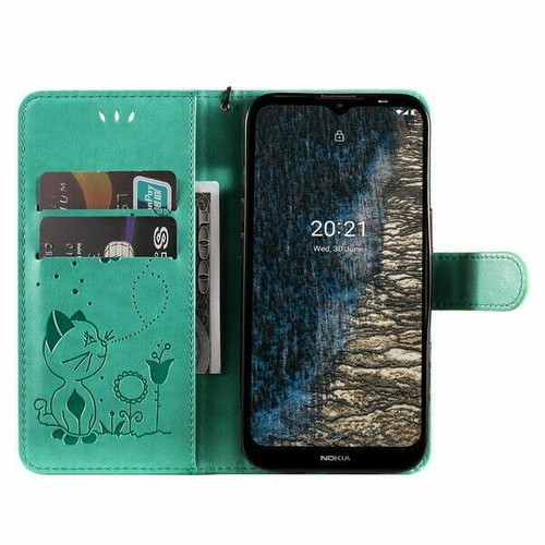 Leather Cat Bee Wallet Card Phone Case For Nokia G20 G10 6.3 C20 C10 X20 X10 - 第 33/33 張圖片
