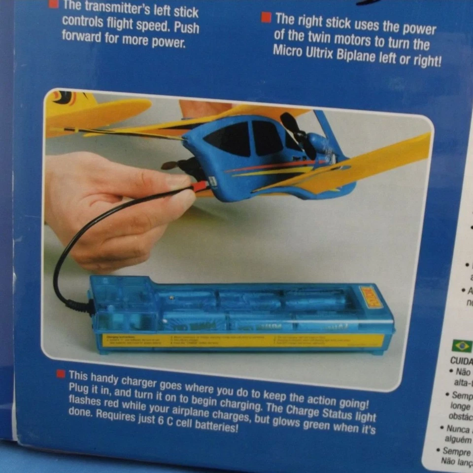 Flyzone - Micro Ultrix Biplane - Radio Control - HCAA1993 - 2005 - New In Box - Image 4 of 4