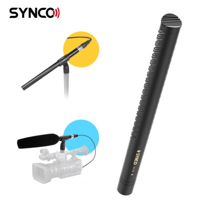 SYNCO D2 XLR Shotgun Condenser Microphone of Brass Body For