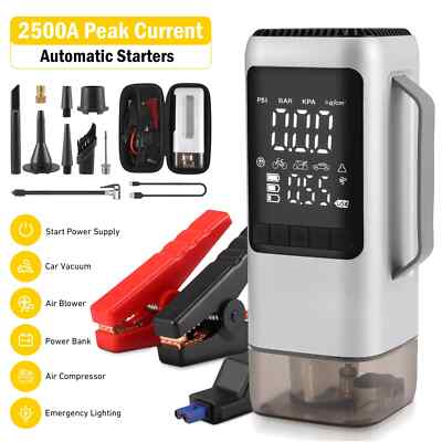 Car Jump Starter with Multi-Function7in12500A Peak 16000mAh,Fast Charger 12V Jum