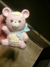 Vintage Inarco Japan Ceramic Teddy Bear Planter SUPER CUTE