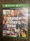 Grand Theft Auto IV GTA 4 (Microsoft Xbox 360 & Xbox One, 2017) w/ Map & Insert