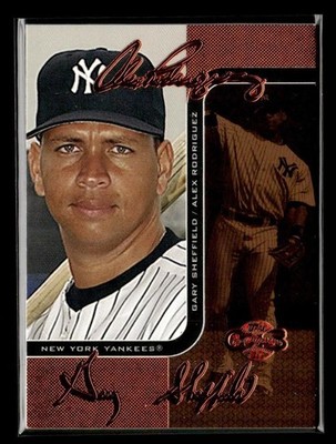 2006 Topps Co-Signers Alex Rodriguez / Gary Sheffield Changing Faces #/125 card
