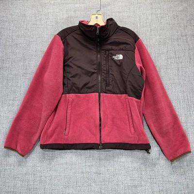 The North Face Jacket Womens Size Medium Retro Denali Pink Fleece Full Zip Coat