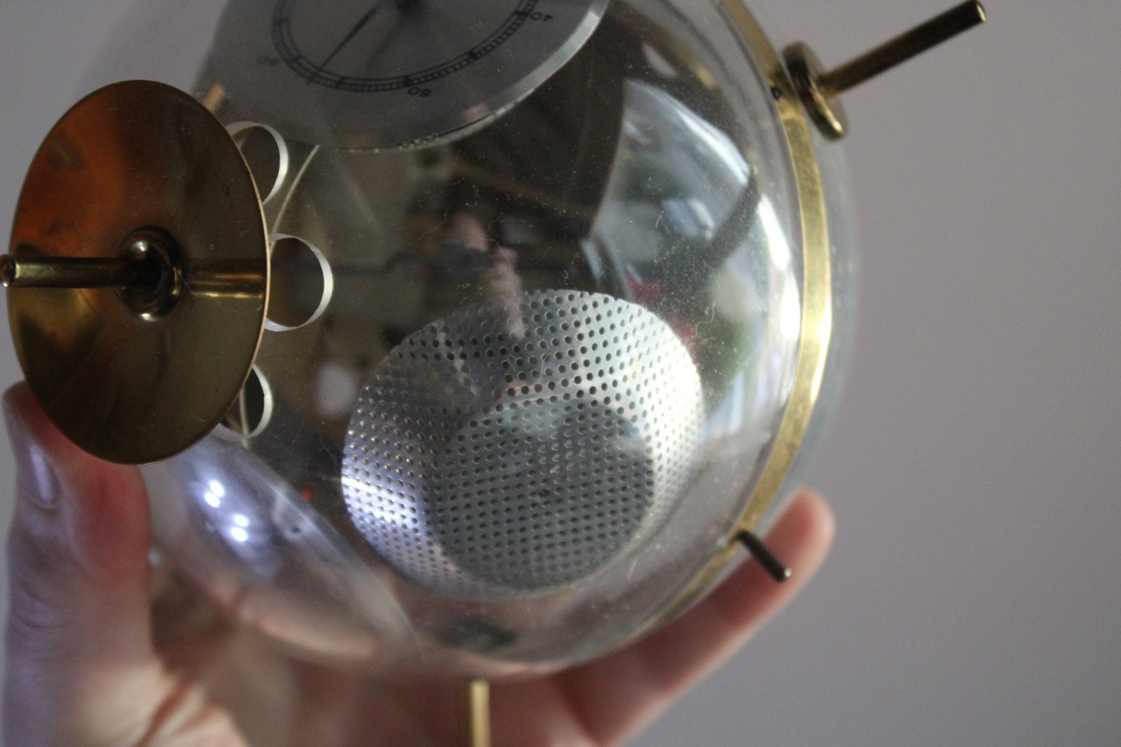 Vintage Sputnik Germany Weather Instrument Barometer Hydrometer Thermometer Rare