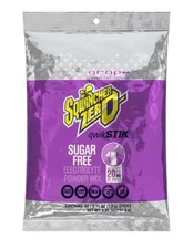 Sqwincher Quik Stik Zero Grape Electrolyte  Drink Mix, 0.11 oz. Pack of 50