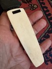 CHUNKY SIGNED MONIES LEATHER BONE HUGE PENDANT NECKLACE GERDA LYNGGAARD DESIGN — photo 8