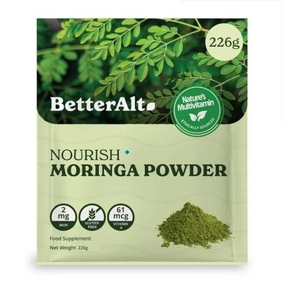 Better Alt Moringa Pulver 226 Gramm, Moringa Blatt Pulver für Immunität Haut ...