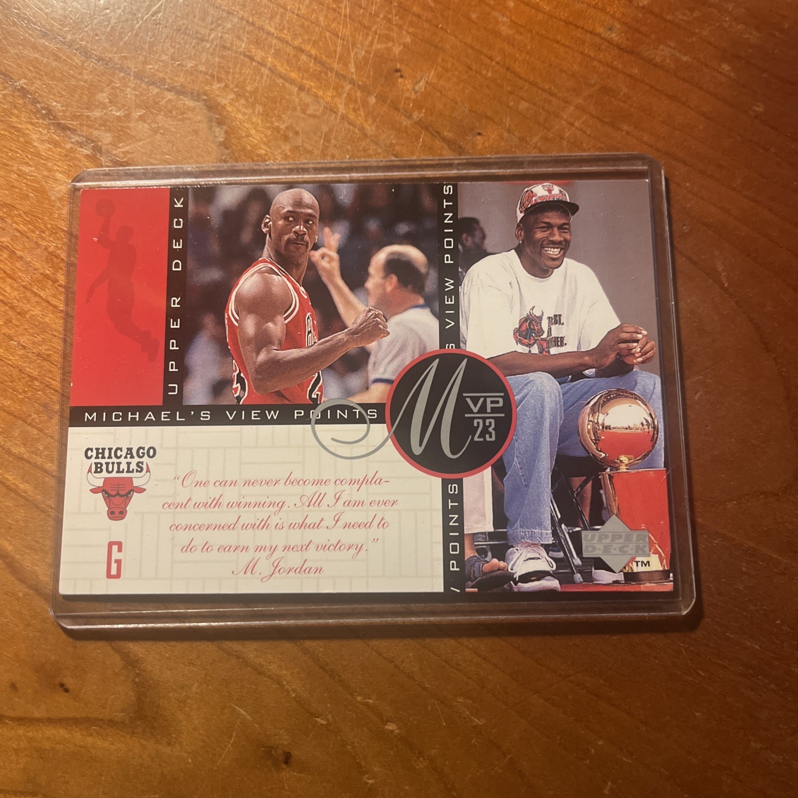1996-97 Upper Deck Michael's View Points MVP23 Jumbo Michael Jordan #VP10 HOF
