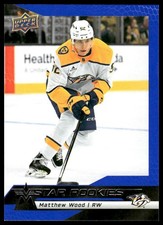 2025-26 Upper Deck NHL Star Rookies Box Set #16 Matthew Wood Blue