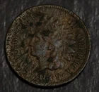 1869 Indian Cent VF Details Under Heavy Major Problems Ugly   Lot  3423