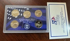 2006 S Proof Set Quarters NV NE CO ND SD w/ COA | U.S. Mint 50 State Quarters Pr