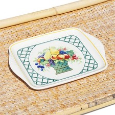 Assiette de service / beurrier vintage / Villeroy & Boch modèle Basket