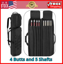 4X5 Pool Cue Case, Billiard Stick Carrying Case Holds 4 Butts and 5 Shafts