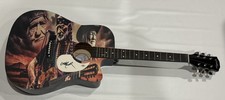 WILLIE NELSON SIGNED CUSTOM ACOUSTIC GUITAR COUNTRY LEGEND OUTLAW PSA COA