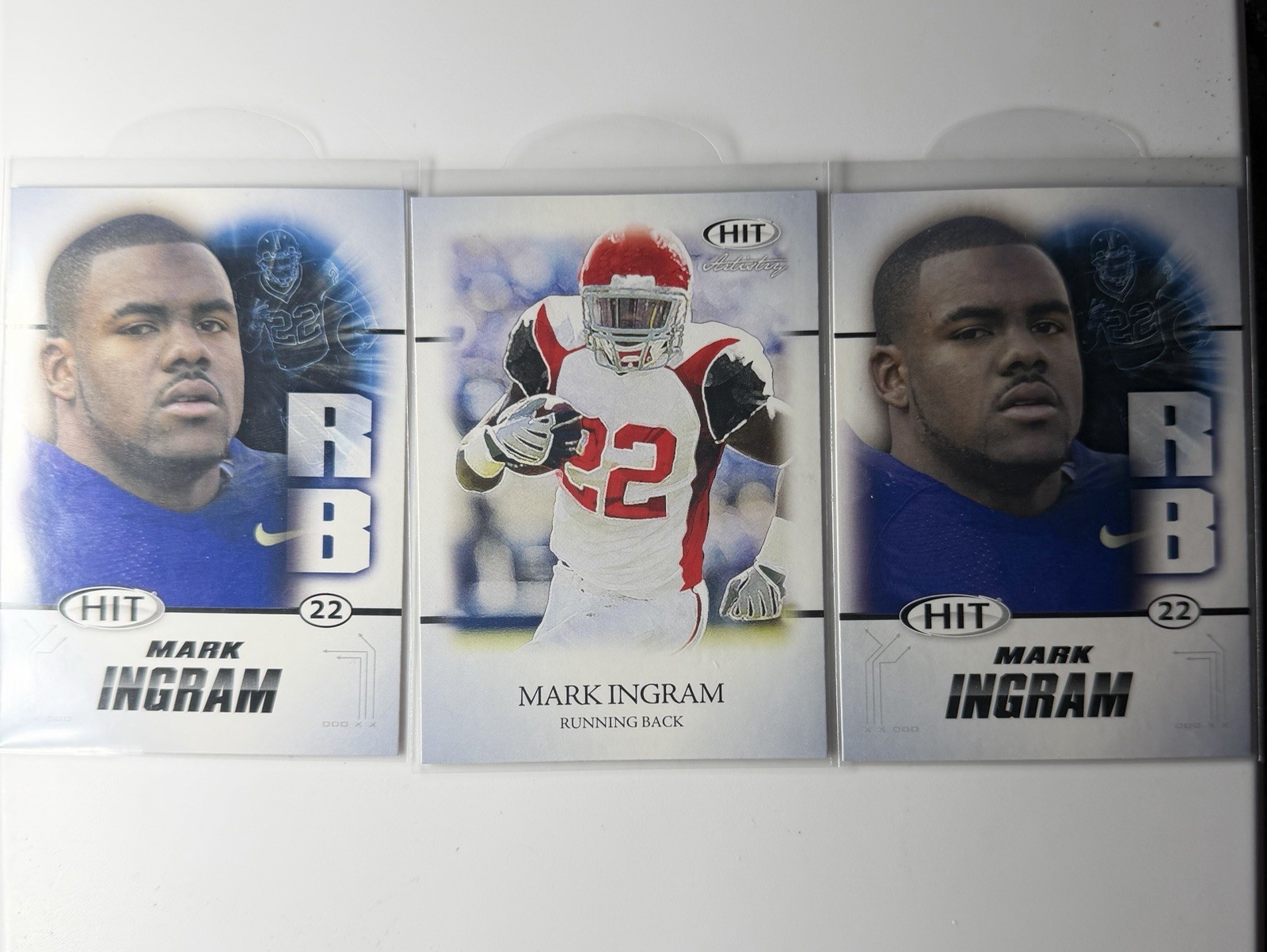 2011 SAGE Hit - 2) Mark Ingram #22 (RC) & #42 - Total Of 3 Cards