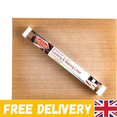 Versatile Non-Stick Cooking Liner, Reusable, 40x33cm, Dishwasher Safe, Brown - Image 1 of 4