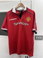 Manchester United beckham 7 home shirt 1998/2000 adults XL 