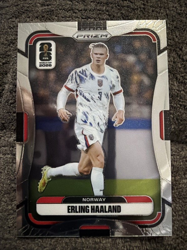 ERLING HAALAND 2026 Panini Prizm World Cup SILVER HOLO PRIZM SP NORWAY 🇳🇴