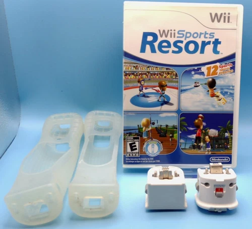 Wii Sports & Wii Sports Resort Bundle,  With 2 Motion pluses Tested and Working
