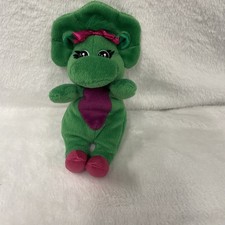 Vintage 1997 Gund Baby Bop from Barney Beans plush stuffed animal dinosaur 8"
