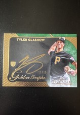 2017 Topps Five Star - Golden Graphs Tyler Glasnow #GG-TG Green /15 (AU, RC)